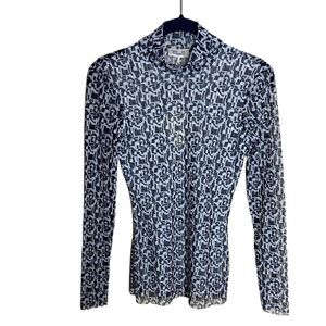 Baum und Pferdgarten Jodi Geometric Mesh Turtleneck Top size X-Small